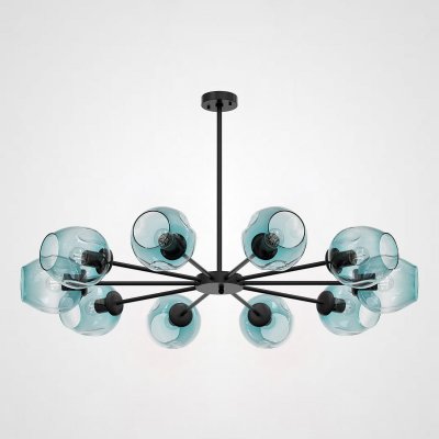 Люстра на штанге MARINE B 10 Black/Blue ImperiumLoft 189687-26
