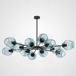 Люстра на штанге MARINE D104 12 lamps Black/Blue ImperiumLoft 189690-26