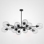 Люстра на штанге MARINE D104 12 lamps Black/Transparent ImperiumLoft 189691-26