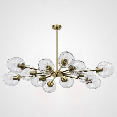 Люстра на штанге MARINE D104 12 lamps Gold/Transparent ImperiumLoft 189693-26
