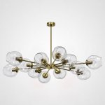 Люстра на штанге MARINE D104 12 lamps Gold/Transparent ImperiumLoft 189693-26