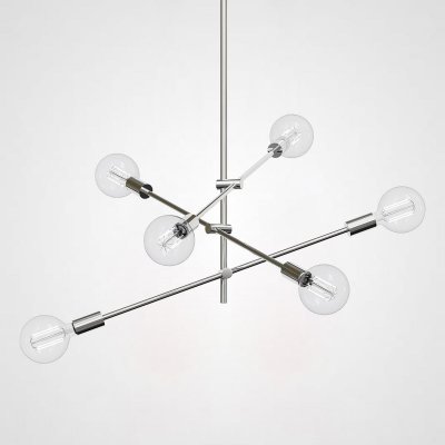 Люстра LF Studio Cliff Pendant 6 Chrome ImperiumLoft 189700-22 Люстра LF Studio Cliff Pendant 6 Chrome ImperiumLoft 189700-22