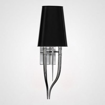 Настенный светильник Crystal Light Brunilde Ipe Cavalli H92 Silver/Black ImperiumLoft 189870-22 Настенный светильник Crystal Light Brunilde Ipe Cavalli H92 Silver/Black ImperiumLoft 189870-22
