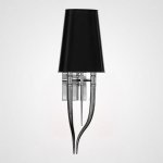 Настенный светильник Crystal Light Brunilde Ipe Cavalli H92 Silver/Black ImperiumLoft 189870-22
