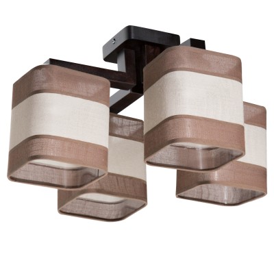 Светильник ЭММА 4хЕ27х60Вт венге  191-43-24