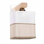 Бра ЭММА 1хЕ27х60Вт белый и натуральный 191-63-21/1W