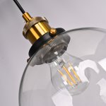 Подвесной светильник Loft Clear Glass Sphere Cloche ImperiumLoft 191634-22