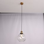 Подвесной светильник Loft Clear Glass Sphere Cloche ImperiumLoft 191634-22