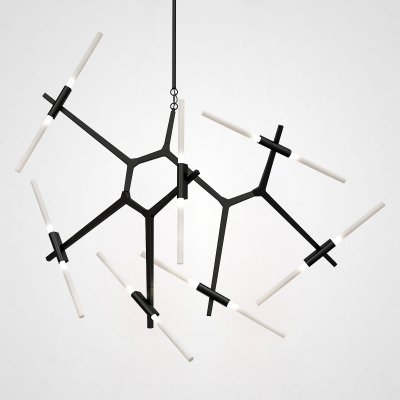 Люстра Агнес Chandelier Summer 14 Black ImperiumLoft 191650-22 Люстра Агнес Chandelier Summer 14 Black ImperiumLoft 191650-22