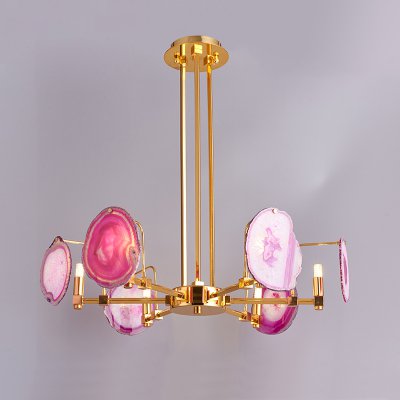 Люстра на штанге AGATE 4 Pink 6 ImperiumLoft 191789-26