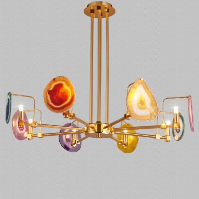 Люстра на штанге AGATE 4 Multicolored 8 ImperiumLoft 191791-26