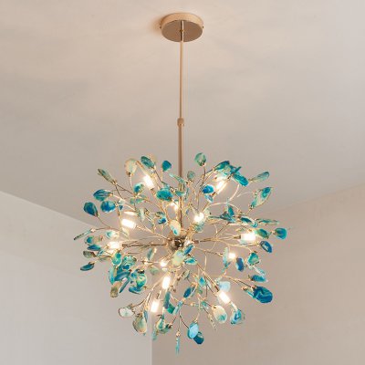 Люстра на штанге AGATE 8 Blue 12 ImperiumLoft 191797-26