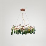 Подвесная люстра AGATE 9 D85 Green ImperiumLoft 191809-26