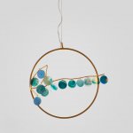 Подвесной светильник Mi round D45 Green ImperiumLoft 191814-26