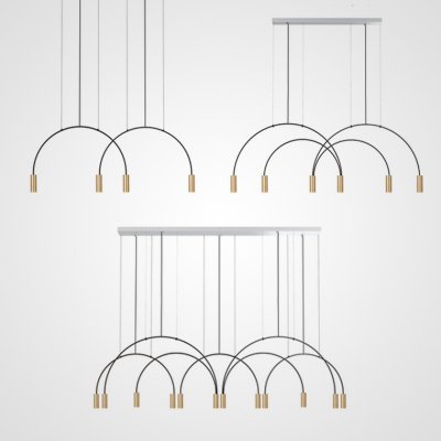 Подвесная люстра Volta Studio Bronze 4 ImperiumLoft 191851-26