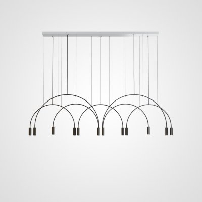 Подвесная люстра Volta Studio Black 12 ImperiumLoft 191854-26