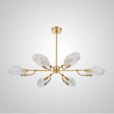 Потолочная люстра LORAINE L6 Brass ImperiumLoft 192889-23 Потолочная люстра LORAINE L6 Brass ImperiumLoft 192889-23