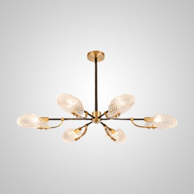 Потолочная люстра LORAINE L6 Brass Black ImperiumLoft 192890-23