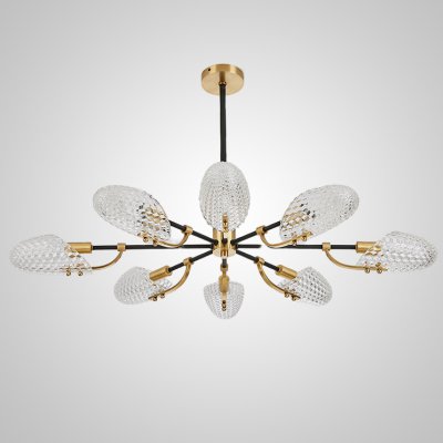 Потолочная люстра LORAINE L8 Brass Black ImperiumLoft 192893-23