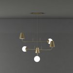 Подвесная люстра MONIKA Umra ImperiumLoft 192904-23