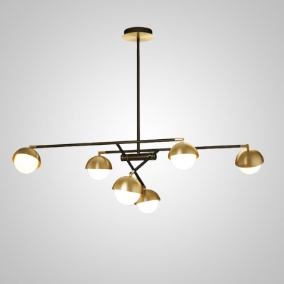 Потолочная люстра KENDALL L6 Black Gold ImperiumLoft 192950-23