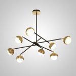 Потолочная люстра KENDALL L8 Black Gold ImperiumLoft 192951-23