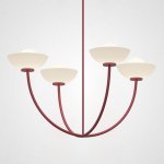Потолочная люстра INELDA L4 Red ImperiumLoft 193002-23