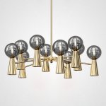 Потолочная люстра ABELINA L20 Gold Grey ImperiumLoft 193035-23