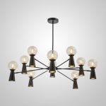 Потолочная люстра ABELINA L20 Black Amber ImperiumLoft 193037-23