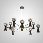 Потолочная люстра ABELINA L20 Black Grey ImperiumLoft 193038-23