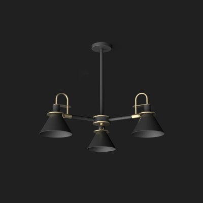 Люстра на штанге CODA D76 Black ImperiumLoft 193067-26