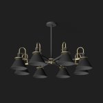 Люстра на штанге CODA D94 Black ImperiumLoft 193071-26