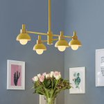 Люстра на штанге FANTA A 4 lights Green ImperiumLoft 193153-26
