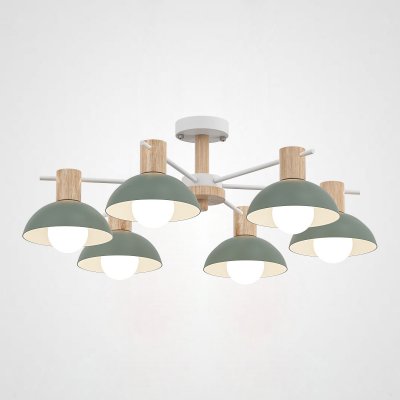 Люстра на штанге DOS D68 Green ImperiumLoft 193161-26