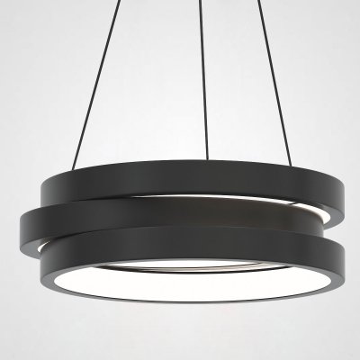 Подвесной кольцевой светильник GALO  D42,5 Black ImperiumLoft 193235-26