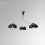 Люстра на штанге GRADE D105 3 lamps Gold/Black ImperiumLoft 193306-26
