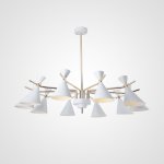 Люстра на штанге FRANKA D120 10 lamps White ImperiumLoft 193332-26