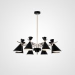 Люстра на штанге FRANKA D100 8 lamps Black ImperiumLoft 193336-26