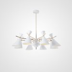 Люстра на штанге FRANKA D100 8 lamps White ImperiumLoft 193338-26