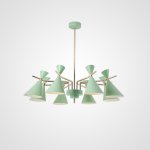 Люстра на штанге FRANKA D100 8 lamps Green ImperiumLoft 193339-26