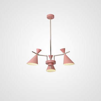 Люстра на штанге FRANKA D80 3 lamps Pink ImperiumLoft 193350-26