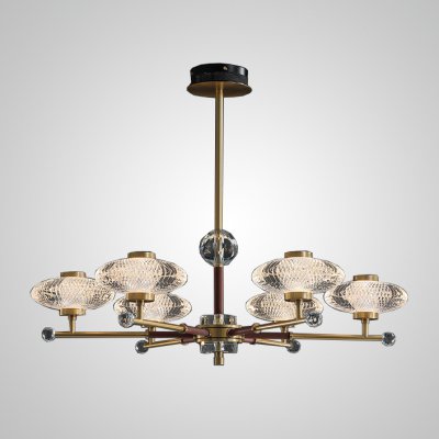 Потолочная люстра NICOL L6 Red ImperiumLoft 193372-23 Потолочная люстра NICOL L6 Red ImperiumLoft 193372-23