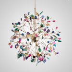 Потолочная люстра AGATE 8 L12 Multicolor ImperiumLoft 193383-23