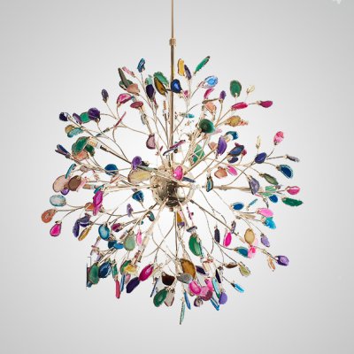 Потолочная люстра AGATE 8 L18 Multicolor ImperiumLoft 193384-23