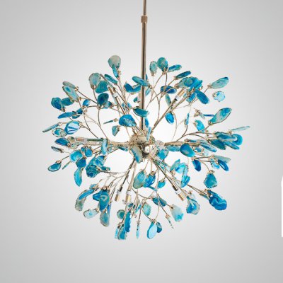 Потолочная люстра AGATE 8 L18 Blue ImperiumLoft 193385-23