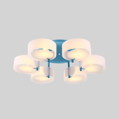 Потолочная люстра HEDDA D73 6 lamps Blue ImperiumLoft 193423-26