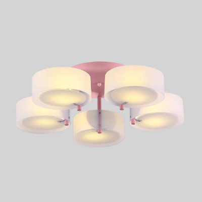 Потолочная люстра HEDDA D73 5 lamps Pink ImperiumLoft 193428-26 Потолочная люстра HEDDA D73 5 lamps Pink ImperiumLoft 193428-26