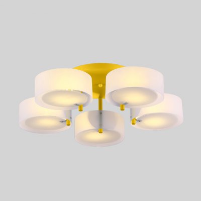 Потолочная люстра HEDDA D73 5 lamps Yellow ImperiumLoft 193429-26 Потолочная люстра HEDDA D73 5 lamps Yellow ImperiumLoft 193429-26