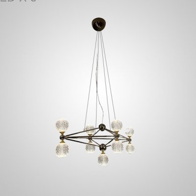 Подвесная люстра TRENTON L9 Black ImperiumLoft 193465-23