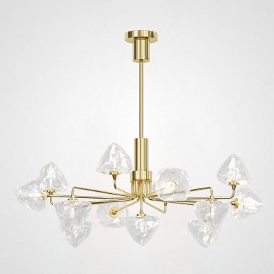 Люстра на штанге ICE 13 lamps Gold ImperiumLoft 193498-26